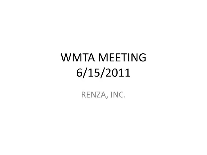 wmta meeting 6 15 2011