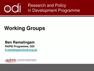 Working Groups