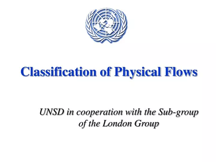 classification of physical flows
