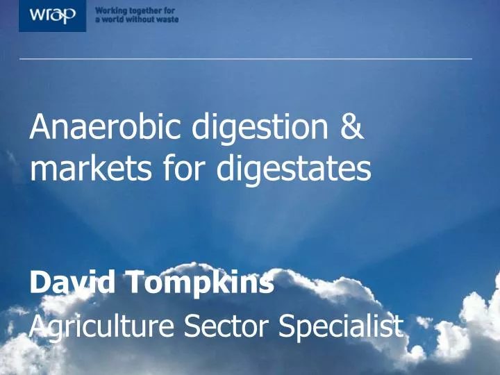 anaerobic digestion markets for digestates