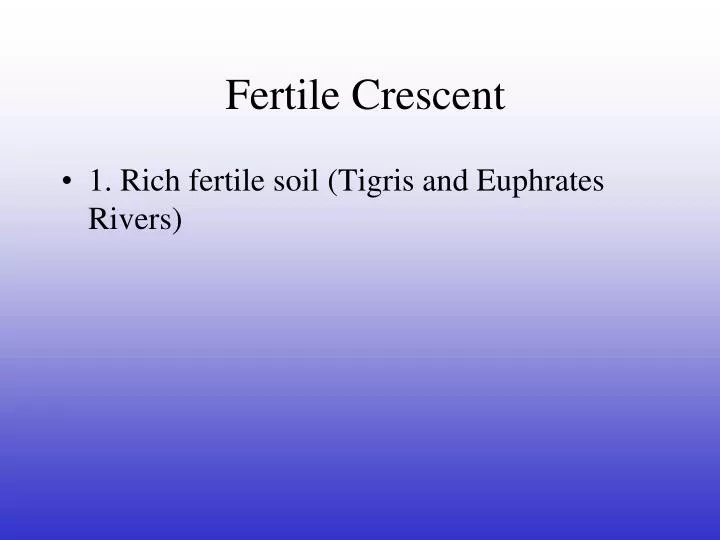 fertile crescent