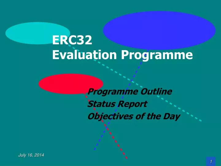 erc32 evaluation programme
