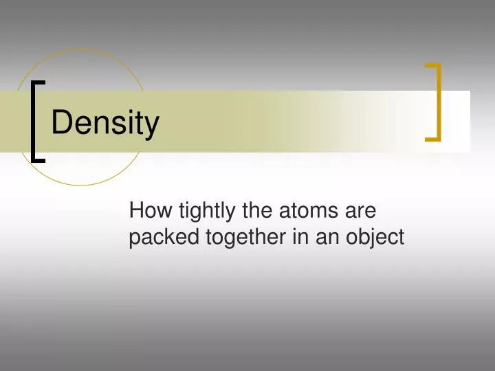 density