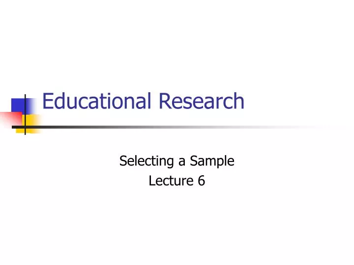 educational research