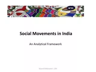 Social Movements in India