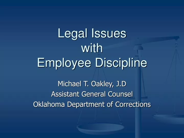 legal issues with employee discipline