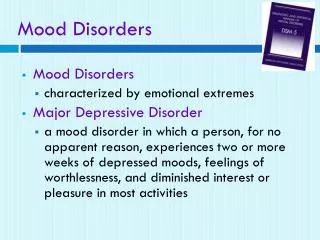 Mood Disorders