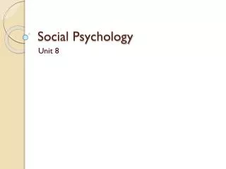 PPT - Social Psychology PowerPoint Presentation, free download - ID:5342072