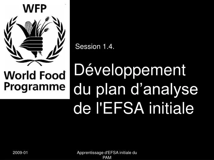 d veloppement du plan d analyse de l efsa initiale