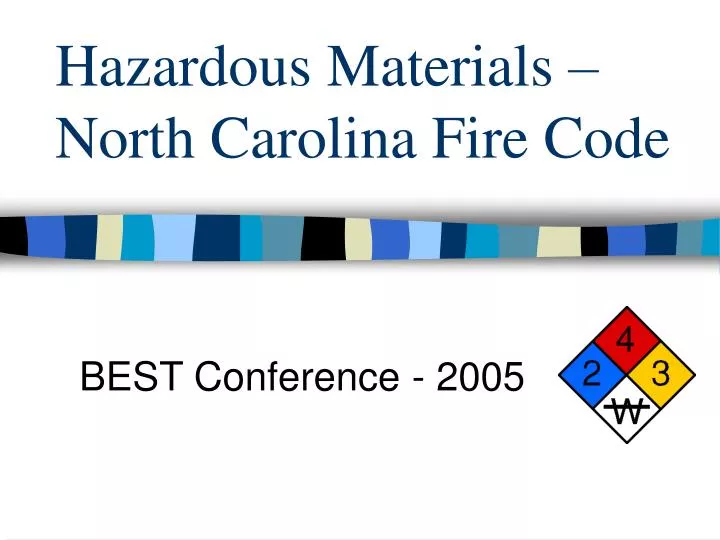 hazardous materials north carolina fire code