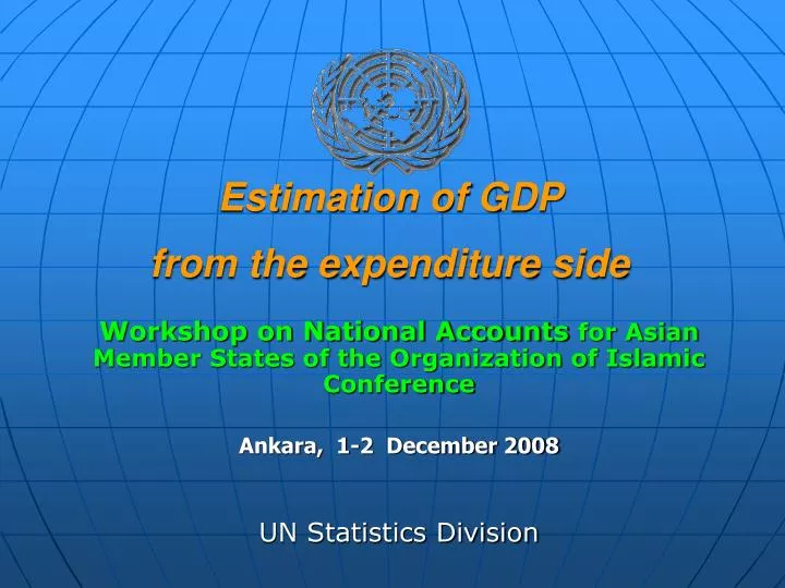 estimation of gdp from the expenditure side