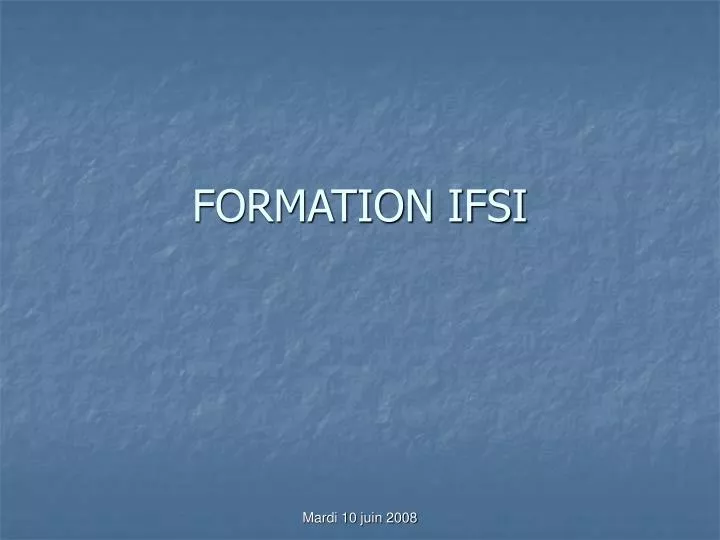 formation ifsi
