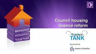 Council housing finance reform