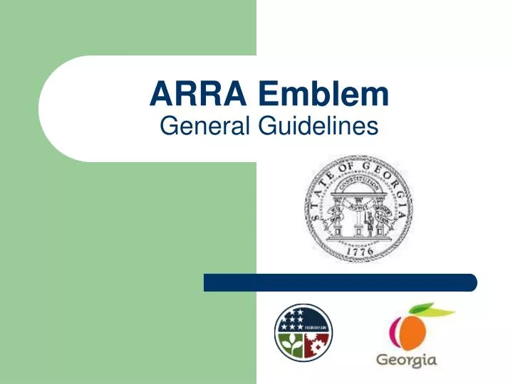 arra emblem general guidelines