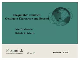 Inequitable Conduct: Getting to Therasense and Beyond