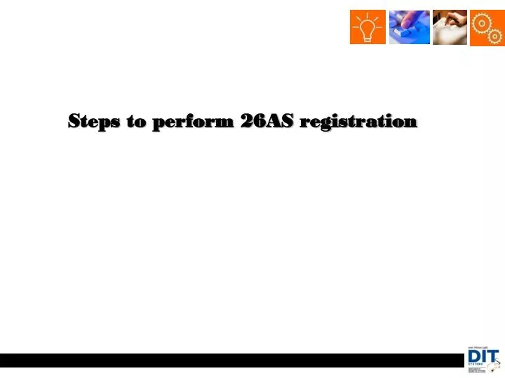 steps to perform 26as registration