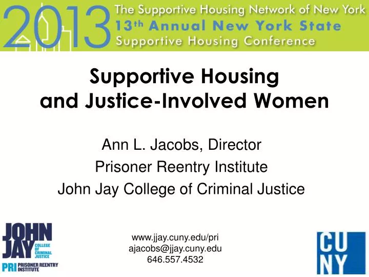 supportive housing and justice involved women