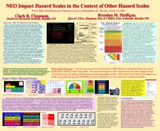 NEO Impact Hazard Scales in the Context of Other Hazard Scales