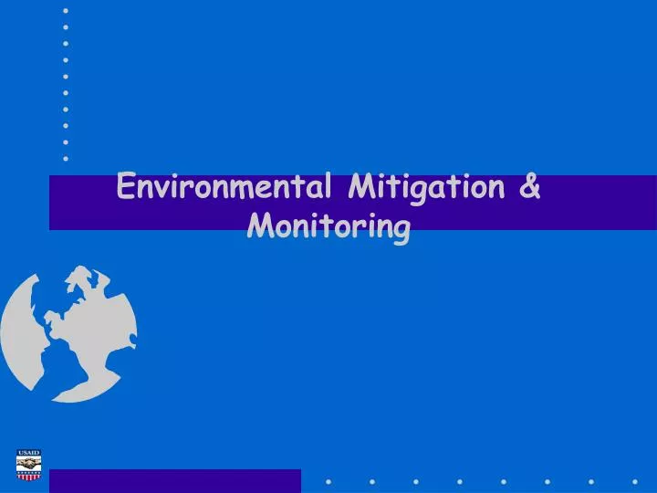 environmental mitigation monitoring
