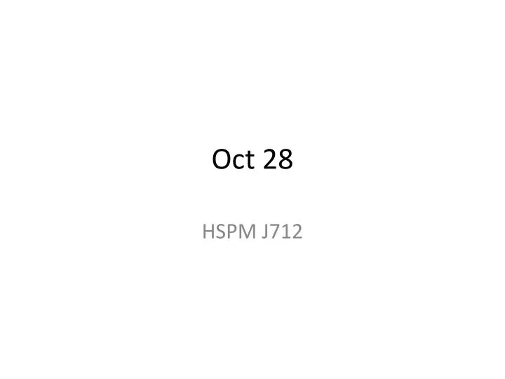 oct 28