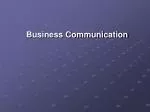 Business Communication - slide 1