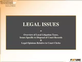 Overview of Local Litigation Taxes