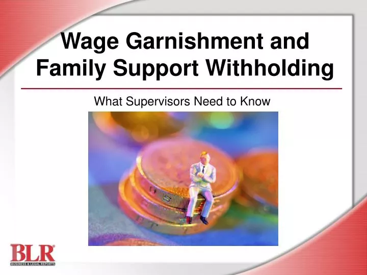 wage garnishment and family support withholding