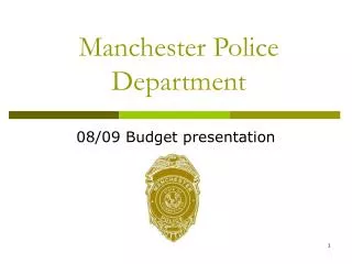 Manchester Police Department