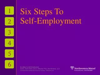Six Steps To Self-Employment