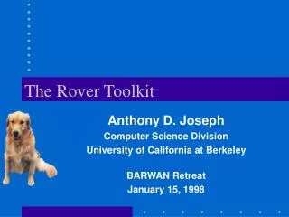 The Rover Toolkit