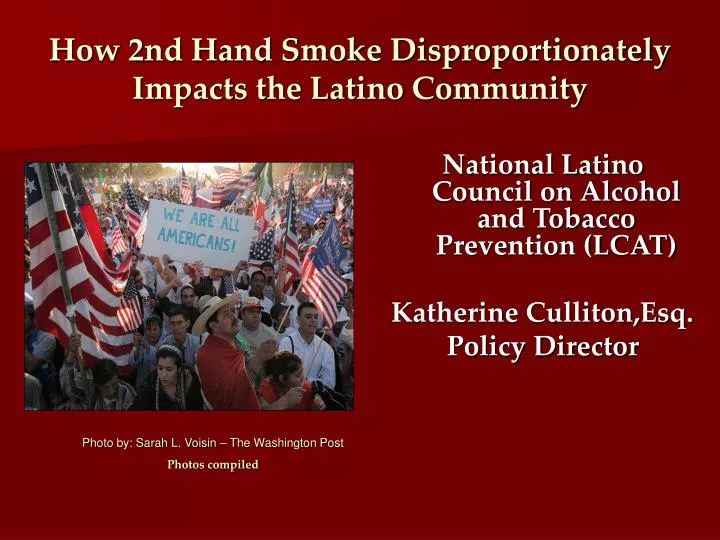 how 2nd hand smoke disproportionately impacts the latino community