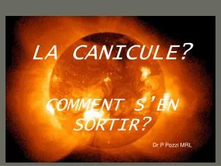 la canicule