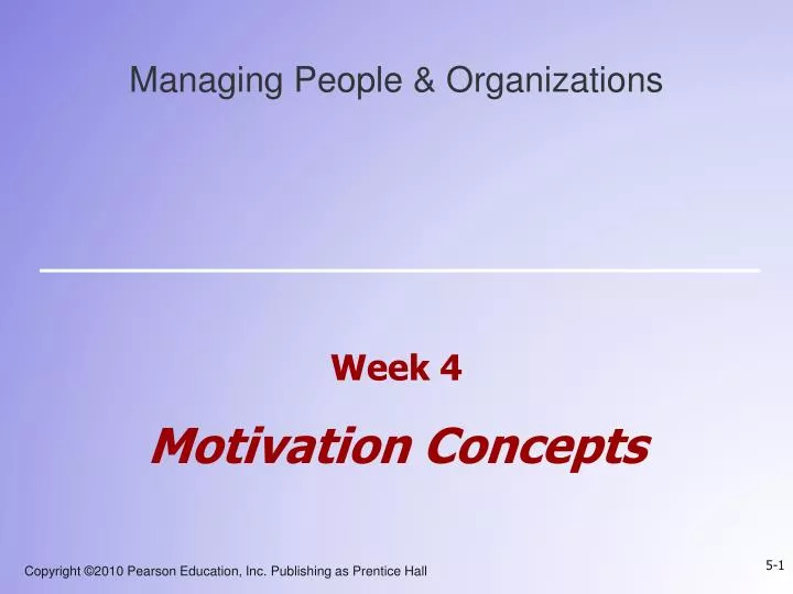week 4 motivation concepts