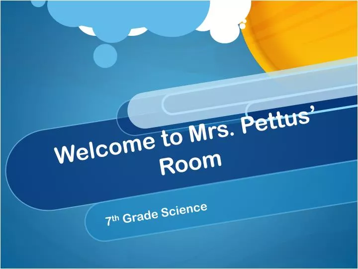 welcome to mrs pettus room