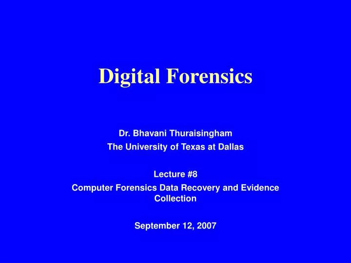 digital forensics