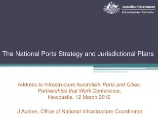 The National Ports Strategy and Jurisdictional Plans