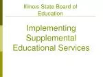 Implementing Supplemental Educational Services - slide 1