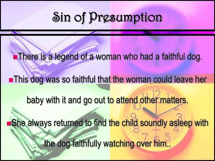 sin of presumption