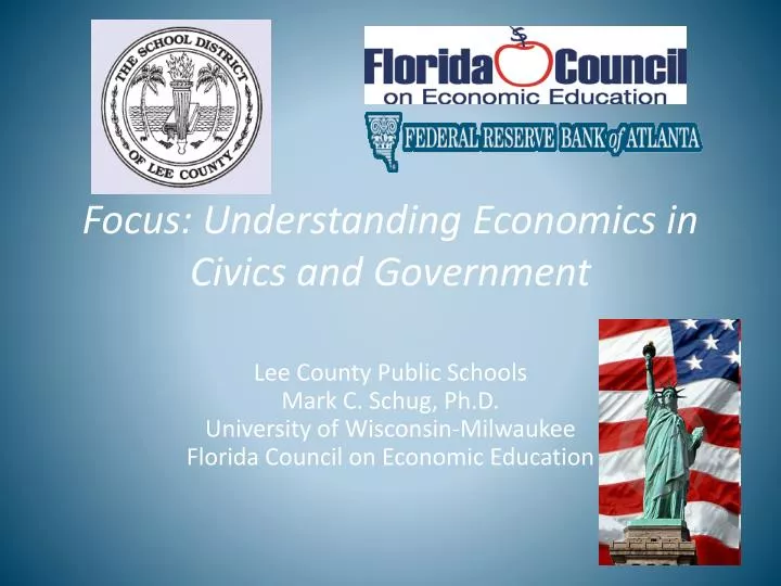 focus understanding economics in civics and government