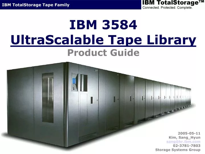 ibm 3584 ultrascalable tape library product guide