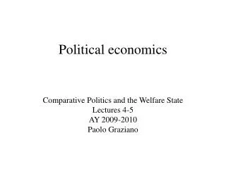 Political economics