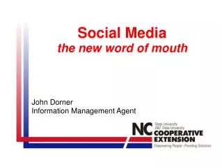 Social Media the new word of mouth