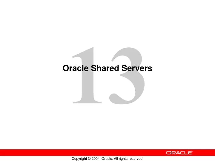 oracle shared servers