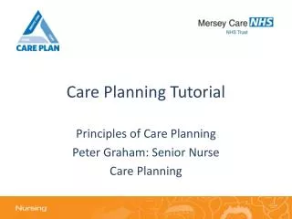 Care Planning Tutorial