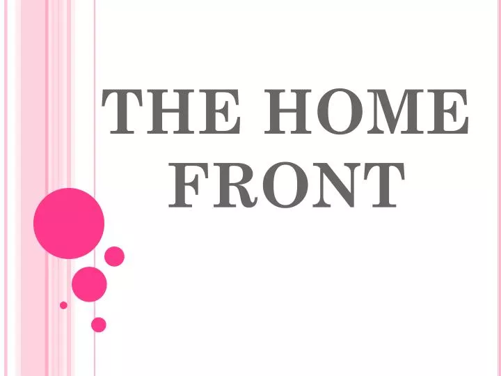 the home front