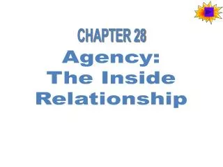 Agency: The Inside Relationship