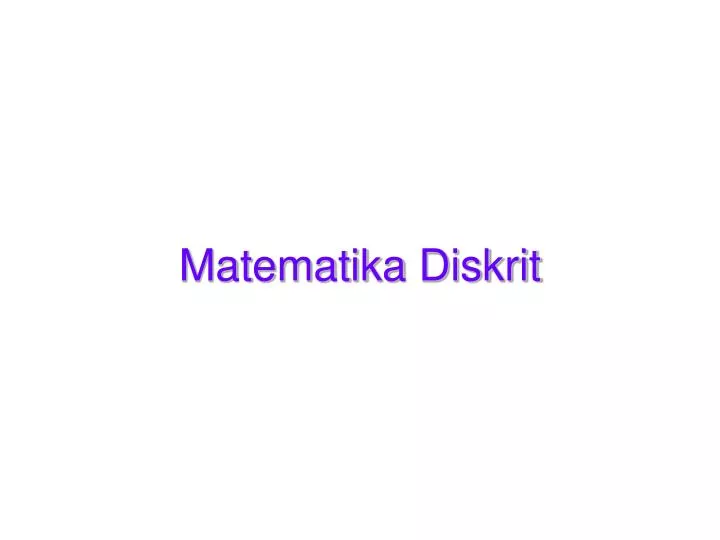 matematika diskrit