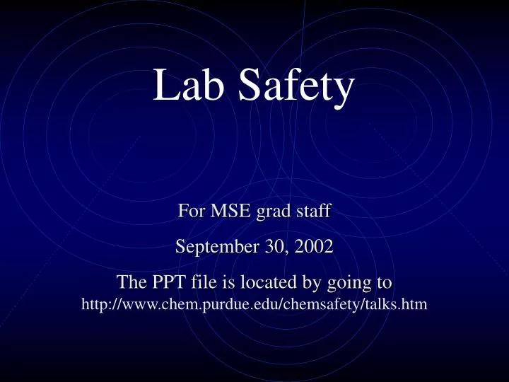 lab safety