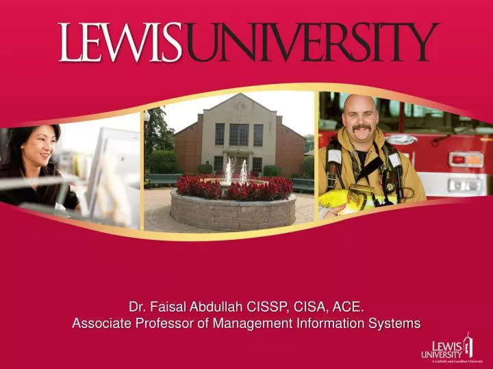 dr faisal abdullah cissp cisa ace associate professor of management information systems