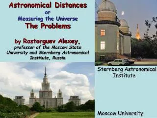 Sternberg Astronomical Institute Moscow University